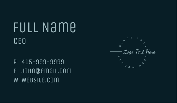 Skincare Lifestyle Wordmark Business Card Design Image Preview