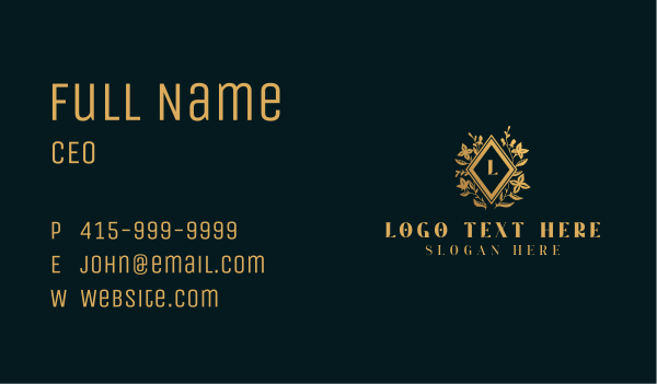 Luxury Ornament Event Planner  Business Card Design Image Preview