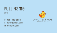 Cartoon Rubber Ducky Business Card Image Preview