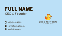 Cartoon Rubber Ducky Business Card Design