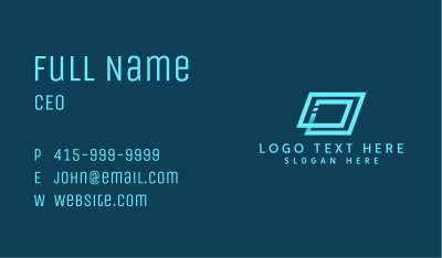 Tech Loop Startup Business Card Image Preview