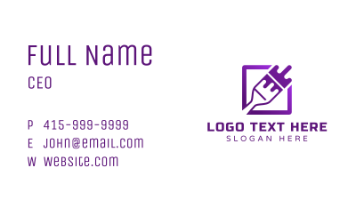 Purple Paint Brush Painting Business Card Image Preview