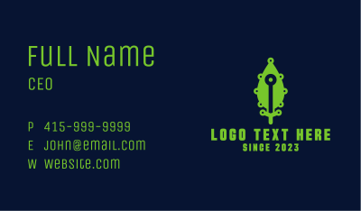 Green Leaf Eco Technology Business Card