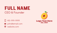 Fresh Peach Slice  Business Card Image Preview