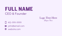 Fancy Magical Wordmark Business Card Image Preview