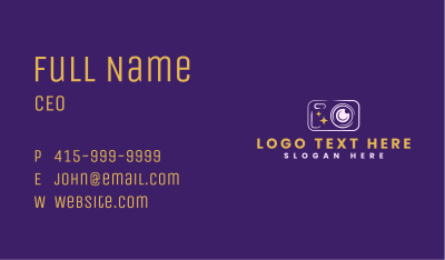 Camera Lens Photography Business Card Image Preview