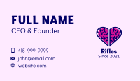 Heart Brain Doodle  Business Card Image Preview