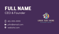 Woman Game Streamer Business Card Design