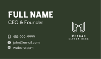White Letter M Real Estate Business Card Image Preview