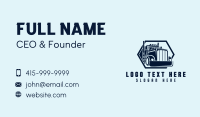 Shipping Truck Courier Business Card Preview