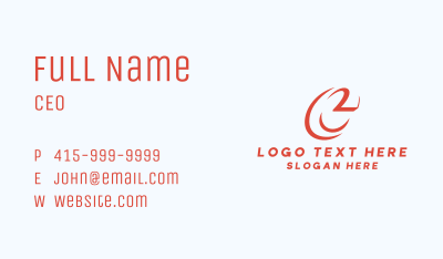 Fast Logistics Courier Business Card Image Preview