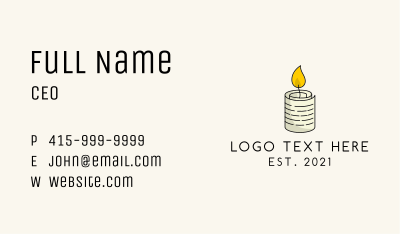 Paper Candle  Business Card