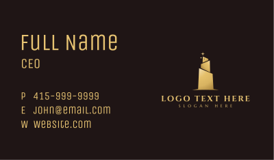 Gold Star Building Business Card Image Preview