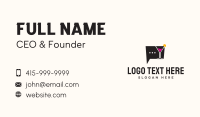 Martini Glass Chat Business Card Preview
