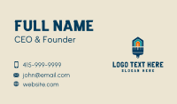 House Fence Paint Brush Business Card Image Preview