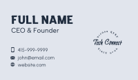 Handwritten Street Wordmark Business Card Image Preview