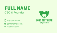 Green Eco Dental Care Business Card Image Preview