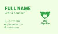 Green Eco Dental Care Business Card Image Preview