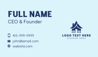 Blue House Fence Business Card Image Preview