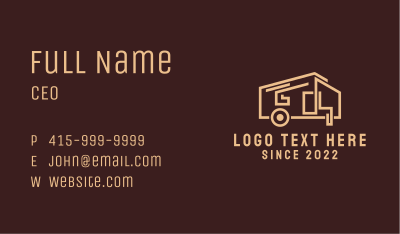 Tiny House Camper Van Business Card Image Preview