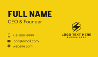 Thunderbolt Power Letter S Business Card Image Preview