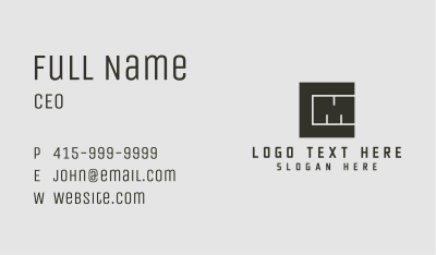 C & M Monogram Blocks Business Card Image Preview