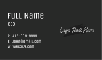 Hand Writing Wordmark Business Card Image Preview