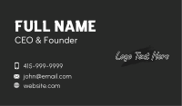 Hand Writing Wordmark Business Card Image Preview