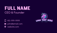 Unicorn Horse Gaming Business Card Design