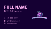 Unicorn Horse Gaming Business Card Image Preview