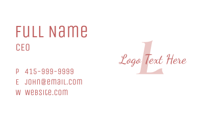 Luxury Feminine Accessories Business Card Image Preview