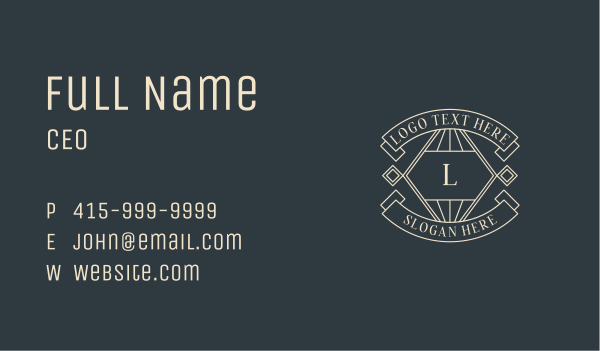 Artisanal Studio Company Business Card Design Image Preview