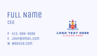 Childcare Kindergarten Castle Business Card Image Preview