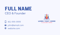 Childcare Kindergarten Castle Business Card Image Preview