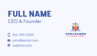 Childcare Kindergarten Castle Business Card Image Preview