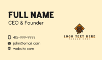 Construction Beaver Hammer Business Card Image Preview