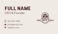 Axe Pine Tree Logger Business Card Image Preview