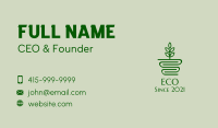 Eco House Plant  Business Card Image Preview