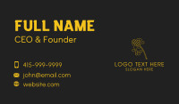 Yellow Honey Dipper Hexagon Business Card Image Preview