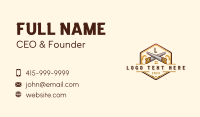 Handsaw Carpentry Woodworks Business Card Preview