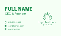 Minimalist Tree Plant  Business Card Design