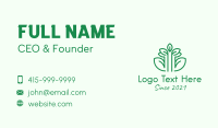 Minimalist Tree Plant  Business Card Preview