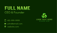 Leaf Eco Recycle Business Card Image Preview