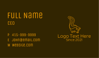 Minimalist Wild Squirrel  Business Card Image Preview