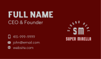 Varsity Sport Lettermark Business Card Image Preview