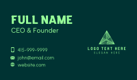 Financial Tech Pyramid Business Card Design