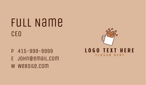 Espresso Coffee Shop Business Card Design Image Preview