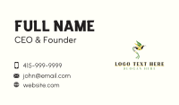 Jamaican Reggae Hummingbird Business Card Design