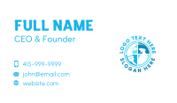 Squeegee Spray Cleaning Business Card Design
