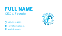 Squeegee Spray Cleaning Business Card Design